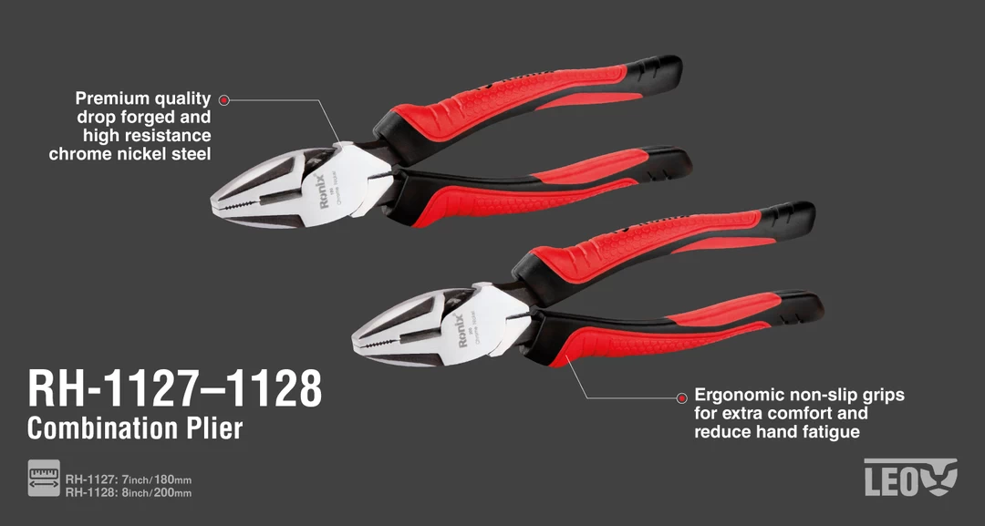 انبر دست صنعتی لئو 8 اینچ RH-1128 رونیکس