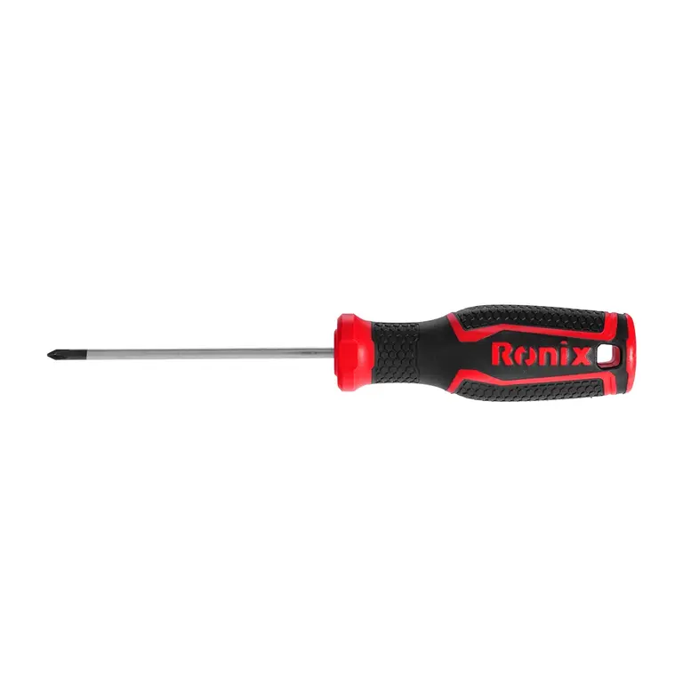 پیچ گوشتی دسته پلاستیکی دورنگ 75*3 چهارسو