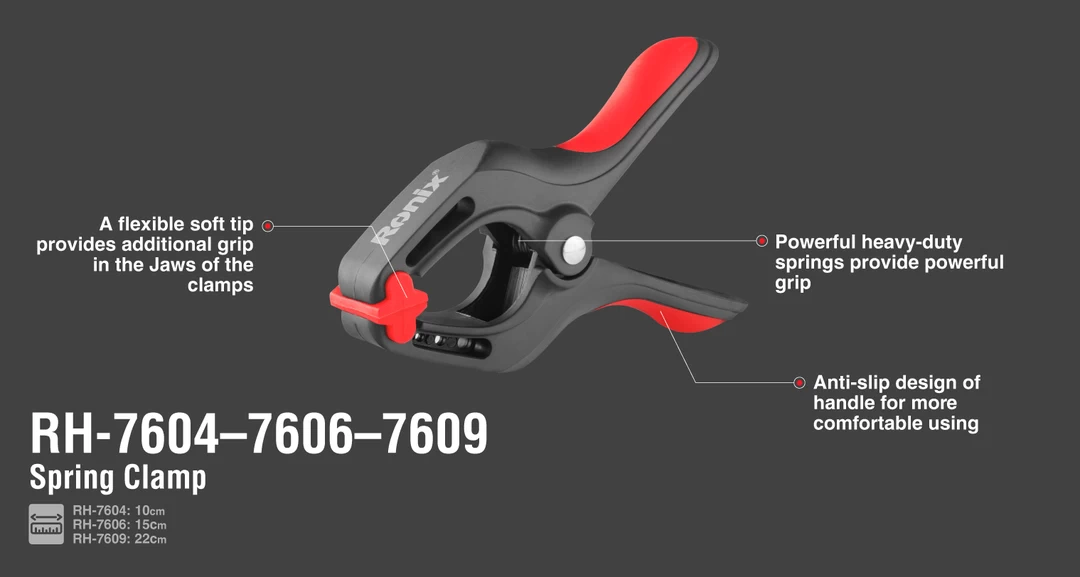 پیچ دستی انبری 10 سانتیمتری RH-7604 رونیکس