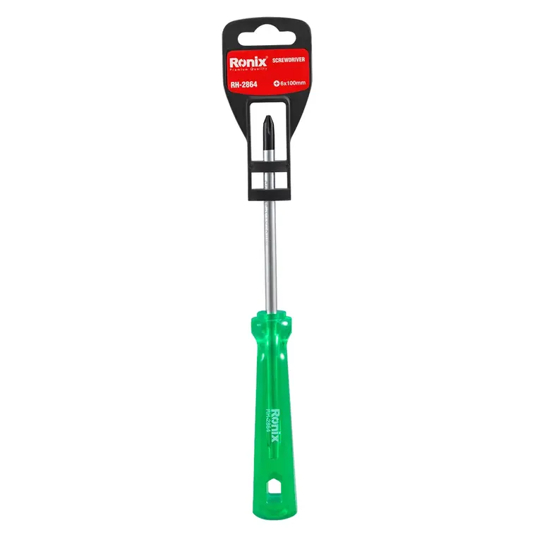 پیچ گوشتی تکی ساده 100*6 چهارسو کریستالی
