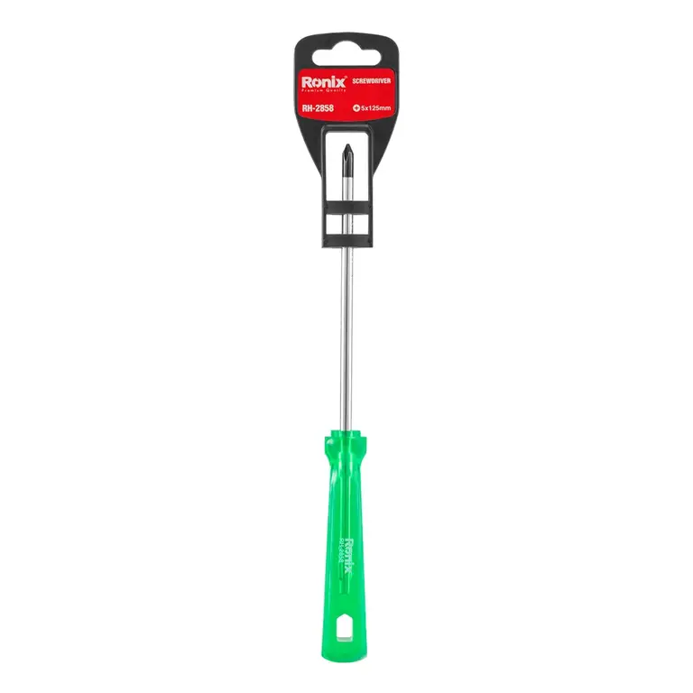 پیچ گوشتی تکی ساده 125*5 چهارسو کریستالی