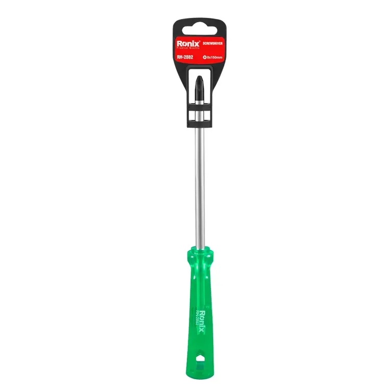 پیچ گوشتی تکی ساده 150*8 چهارسو کریستالی