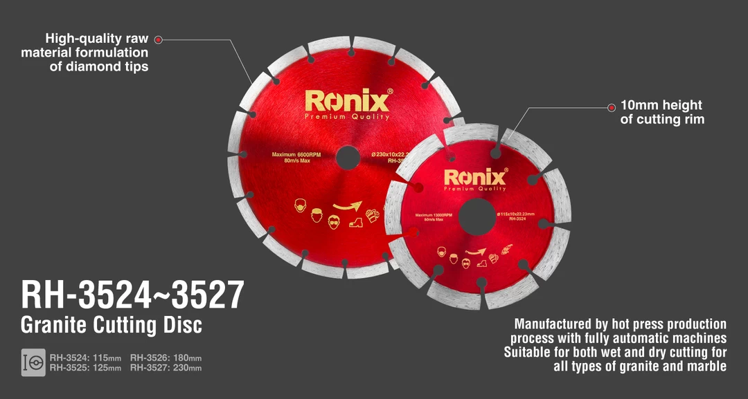 صفحه گرانیت بر115میلی متری RH-3524 رونیکس