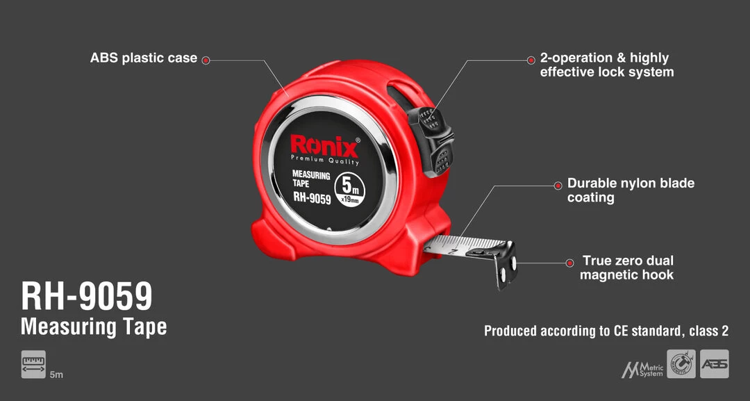 متر بدون روکش 5 متری RH-9059 رونیکس